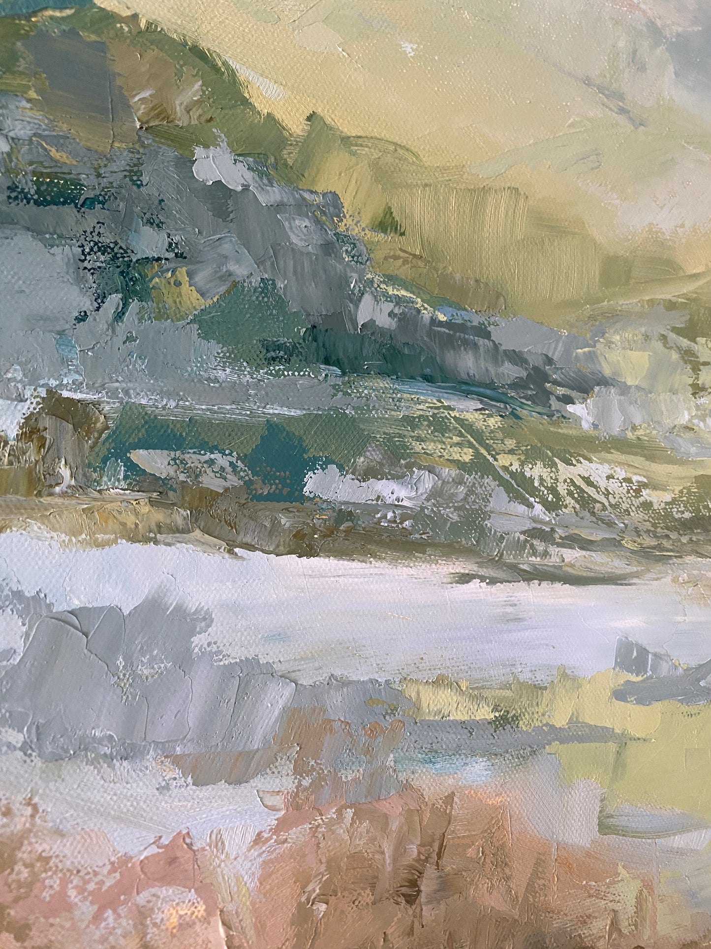 Original Oil Painting - Verde Mountains 48" X 24"