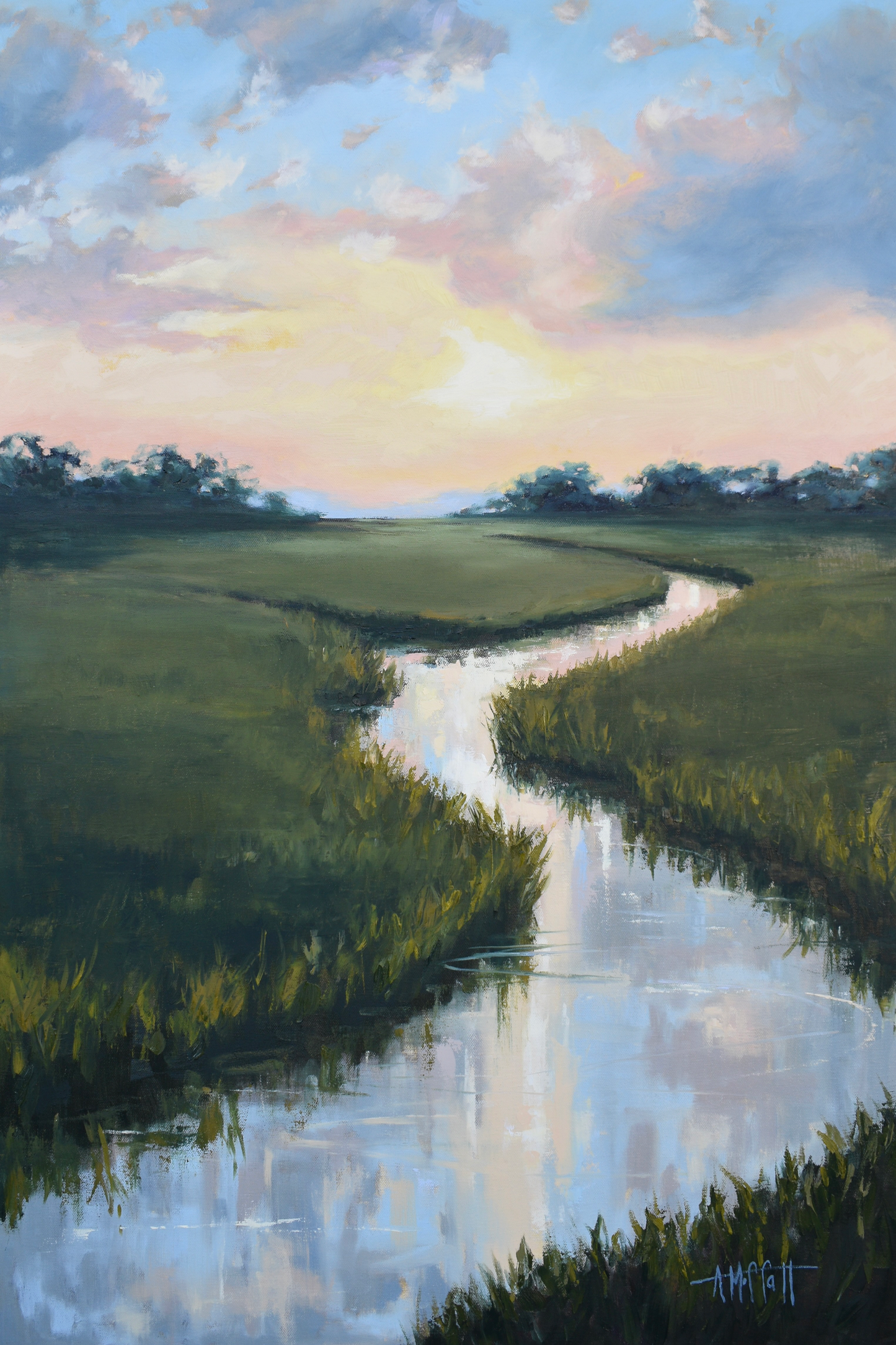 Evening Reflection - Giclée Canvas Art Print