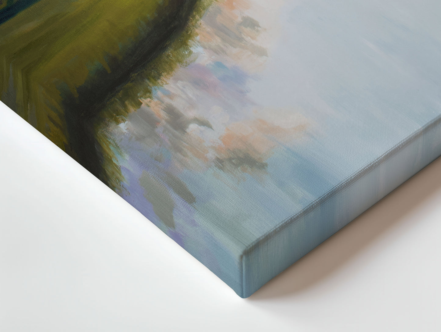 Tidal Creek Drift - Square Coastal Lowcountry Marsh Giclée Canvas Art Print