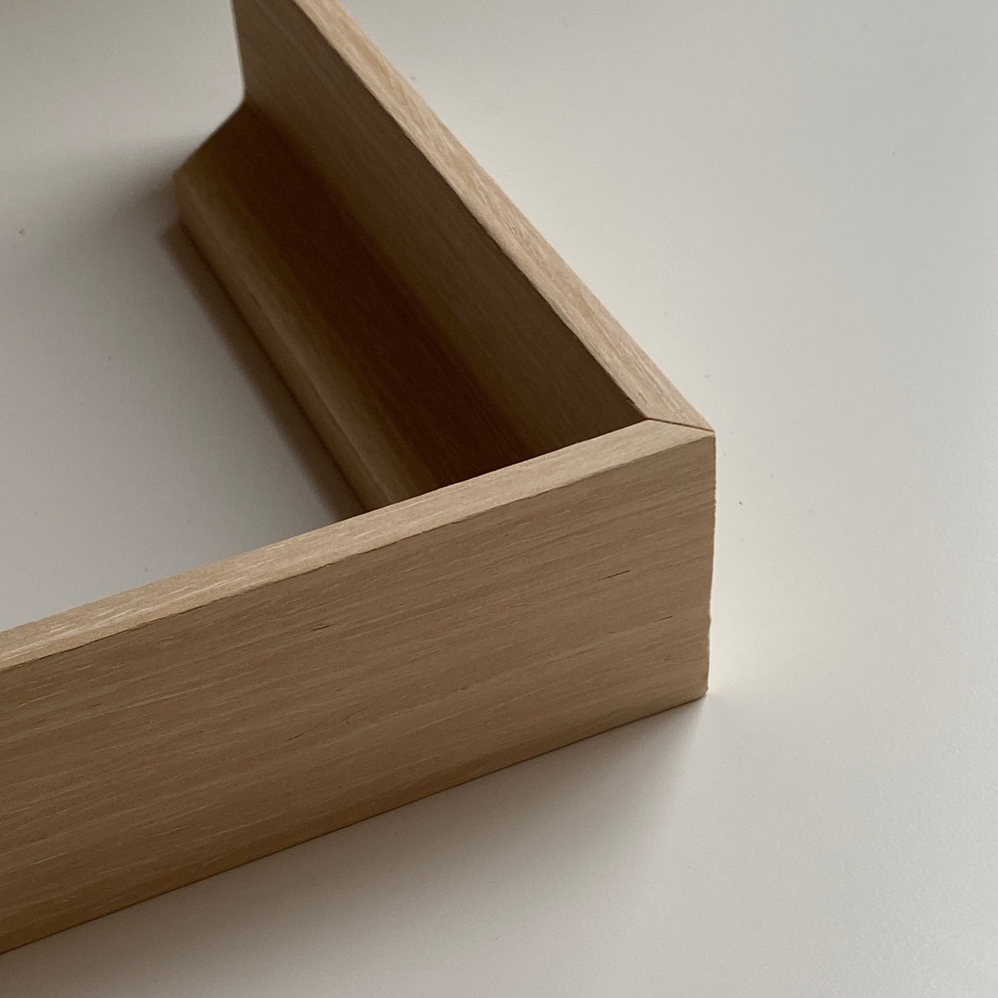 wood floater frame sample