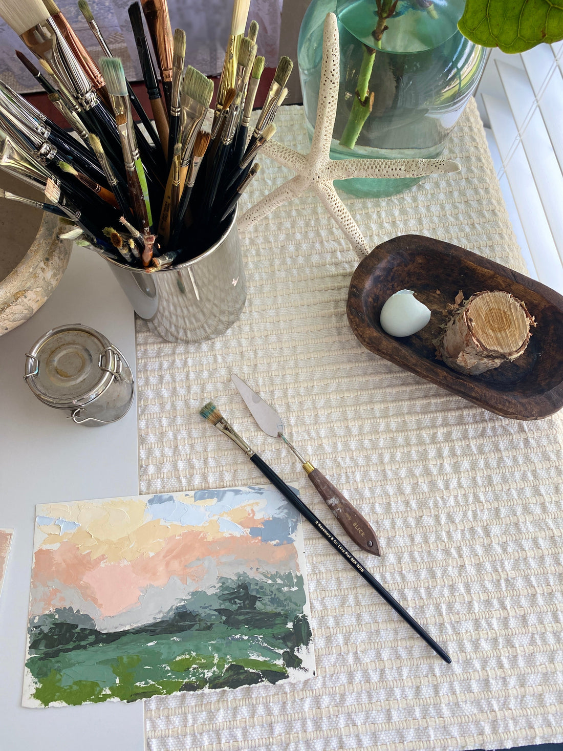 Inside the Studio: Where Landscapes Comes to Life on Canvas