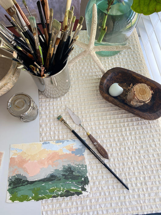 Inside the Studio: Where Landscapes Comes to Life on Canvas