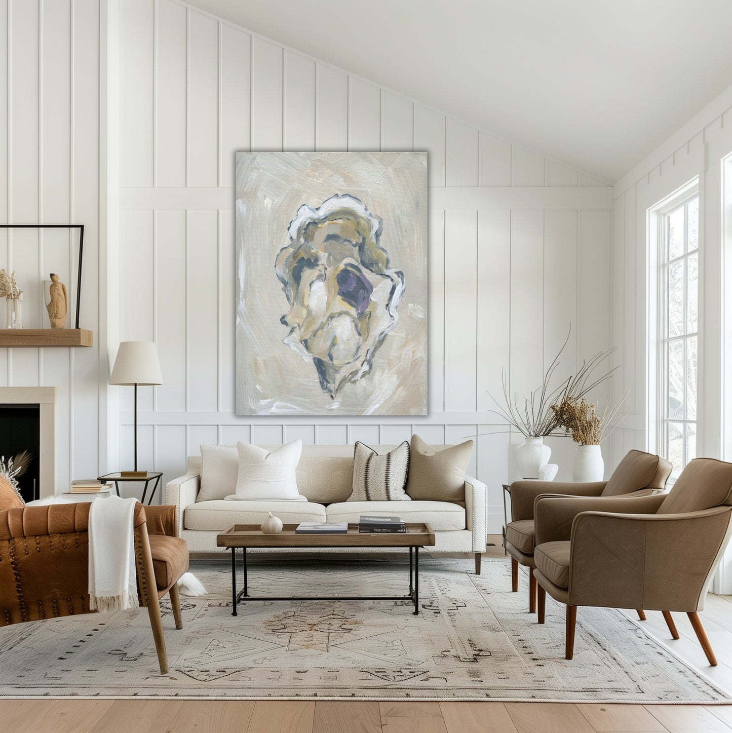 Beige Oyster 3 Hand Embellished Limited Edition