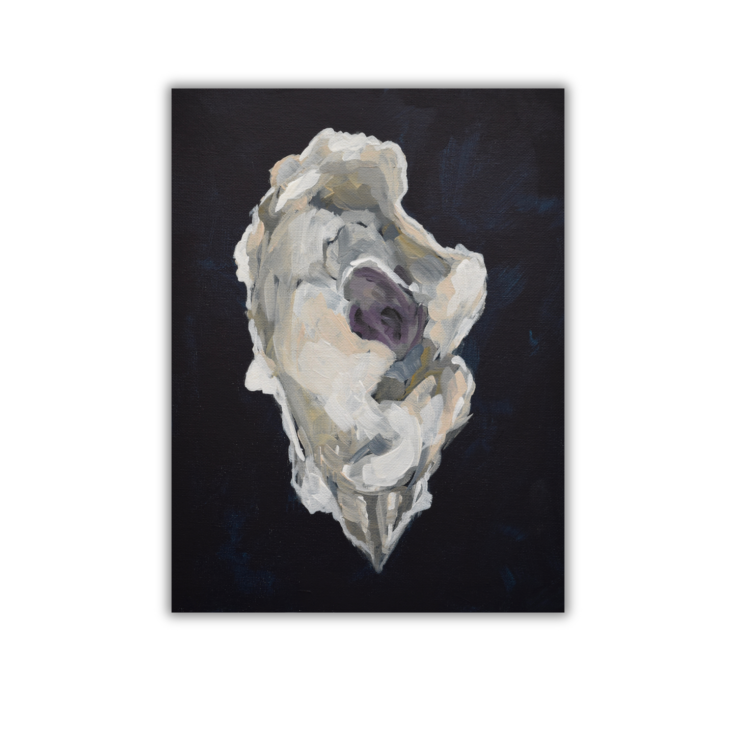 Indigo Oysters 3 - Giclée Canvas Art Print
