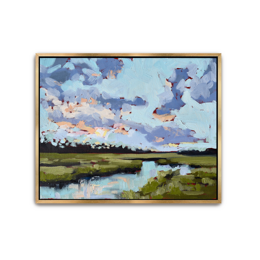 Jekyll Island Morning - Golden Isles Hand Embellished Canvas Giclee