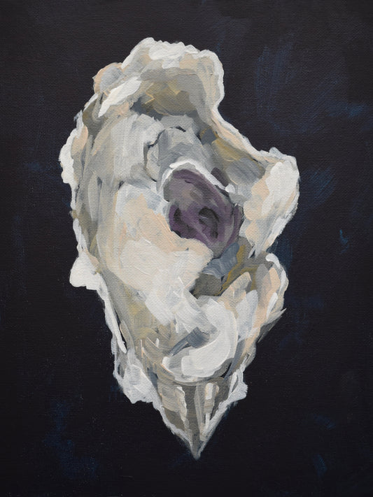 Indigo Oysters 3 - Giclée Canvas Art Print