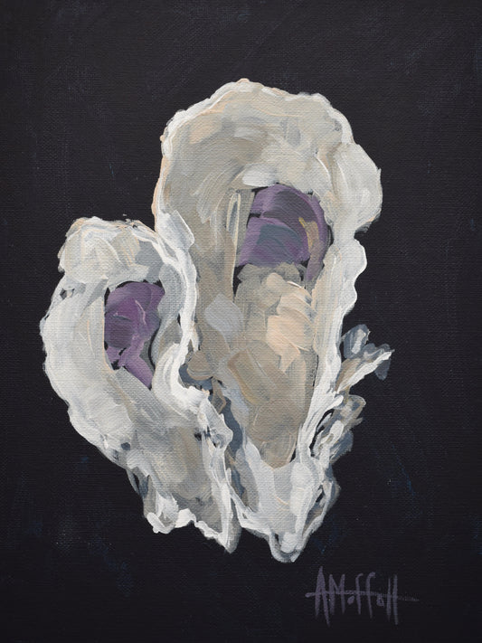 Indigo Oysters 2 - Giclée Canvas Art Print